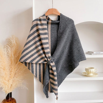 Warm Striped Shawl