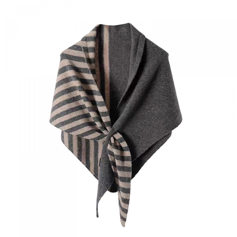 Warm Striped Shawl