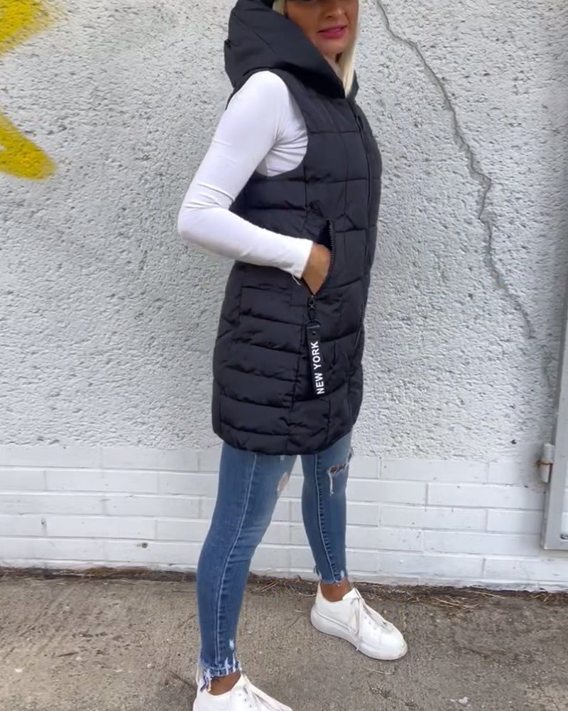 CELESTE - Sleeveless Puffer Jacket