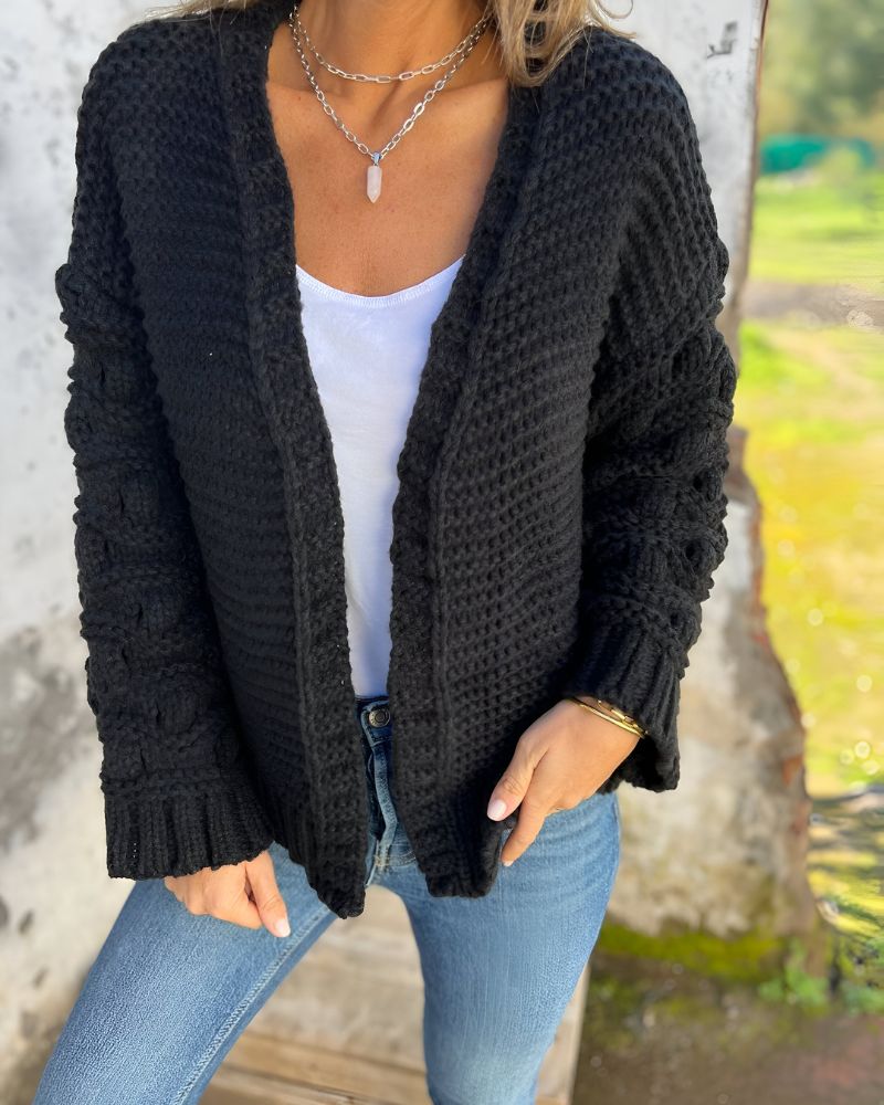 COLLEEN - Classic Knit Cardigan