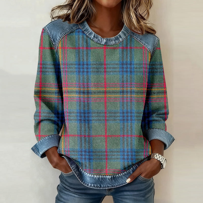 Vintage Checked Blouse