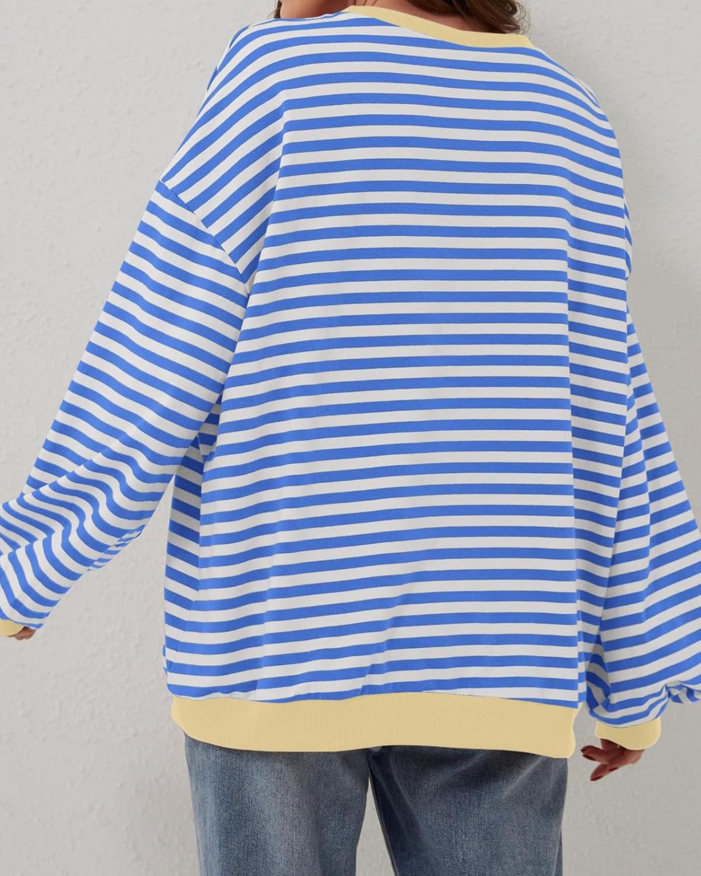 ROXANNE - Striped Oversized Sweatshirt