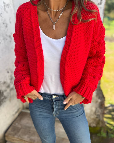 COLLEEN - Classic Knit Cardigan
