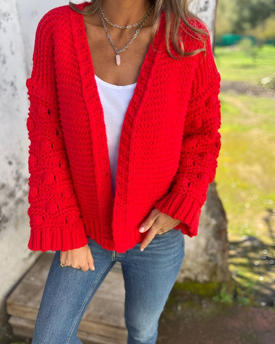 COLLEEN - Classic Knit Cardigan