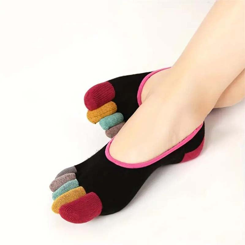 Casual Colourful Five-Toe Socks