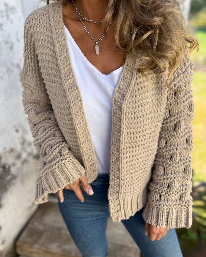COLLEEN - Classic Knit Cardigan