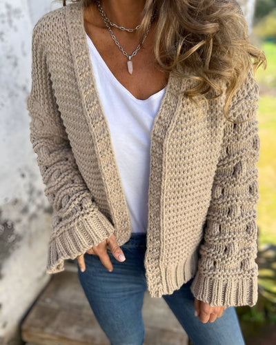 COLLEEN - Classic Knit Cardigan