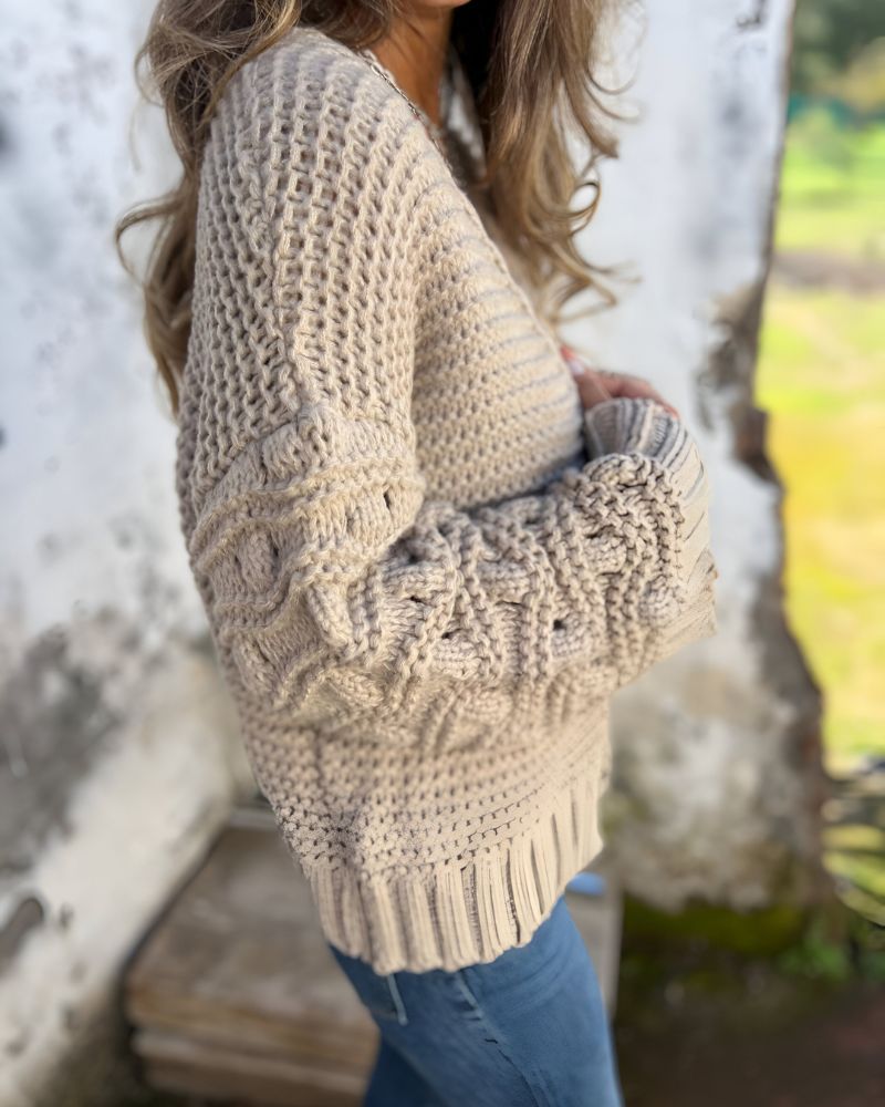 COLLEEN - Classic Knit Cardigan