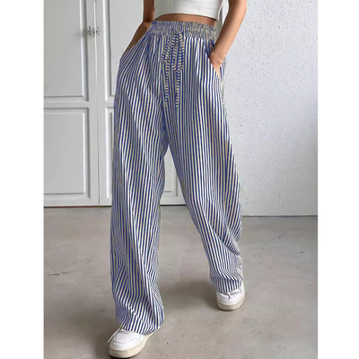 BAYLEEZ – Simple Summer Striped Relaxed Fit Bottoms