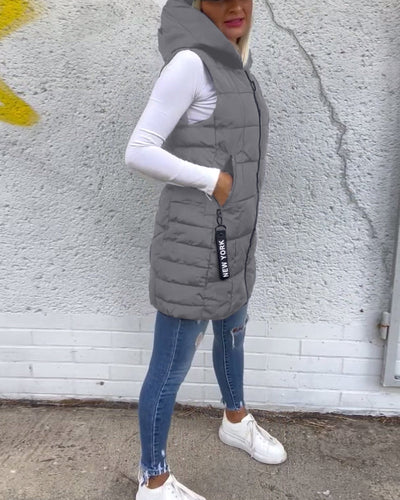 CELESTE - Sleeveless Puffer Jacket