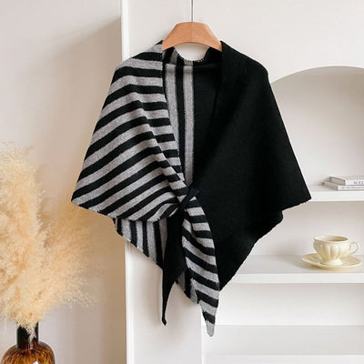 Warm Striped Shawl