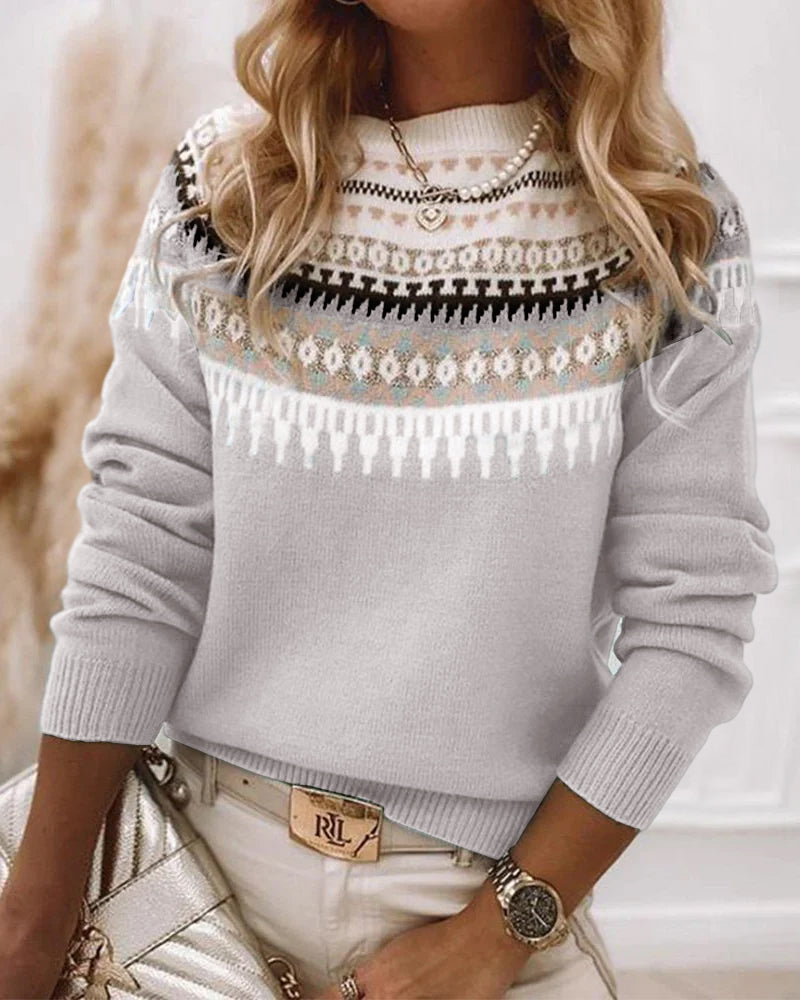 AVERY - Fair Isle Knit Sweater