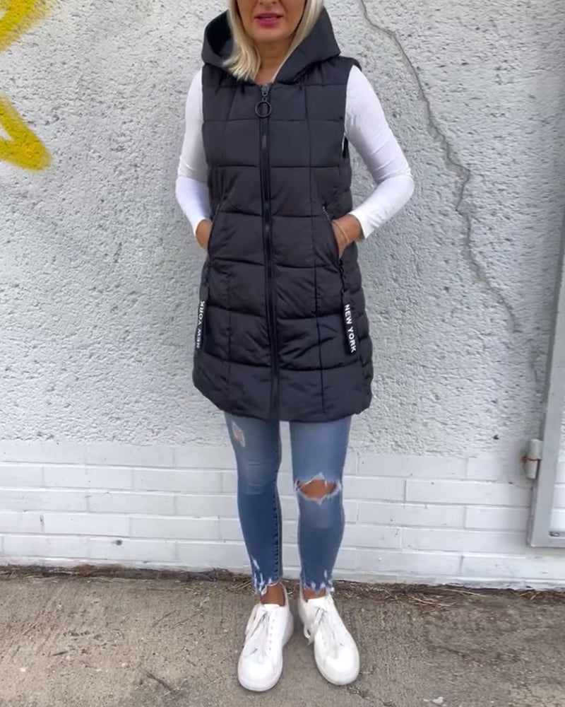 CELESTE - Sleeveless Puffer Jacket