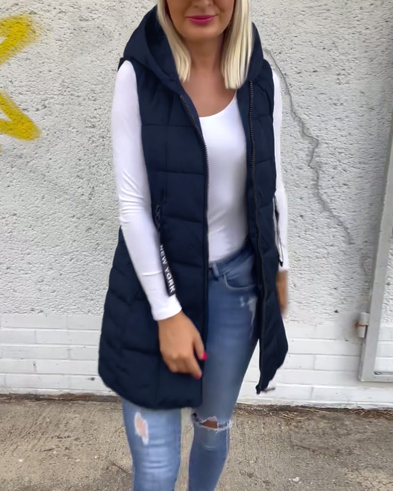 CELESTE - Sleeveless Puffer Jacket