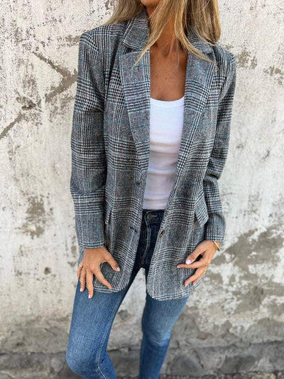 LUCINDA - Classic Plaid Blazer