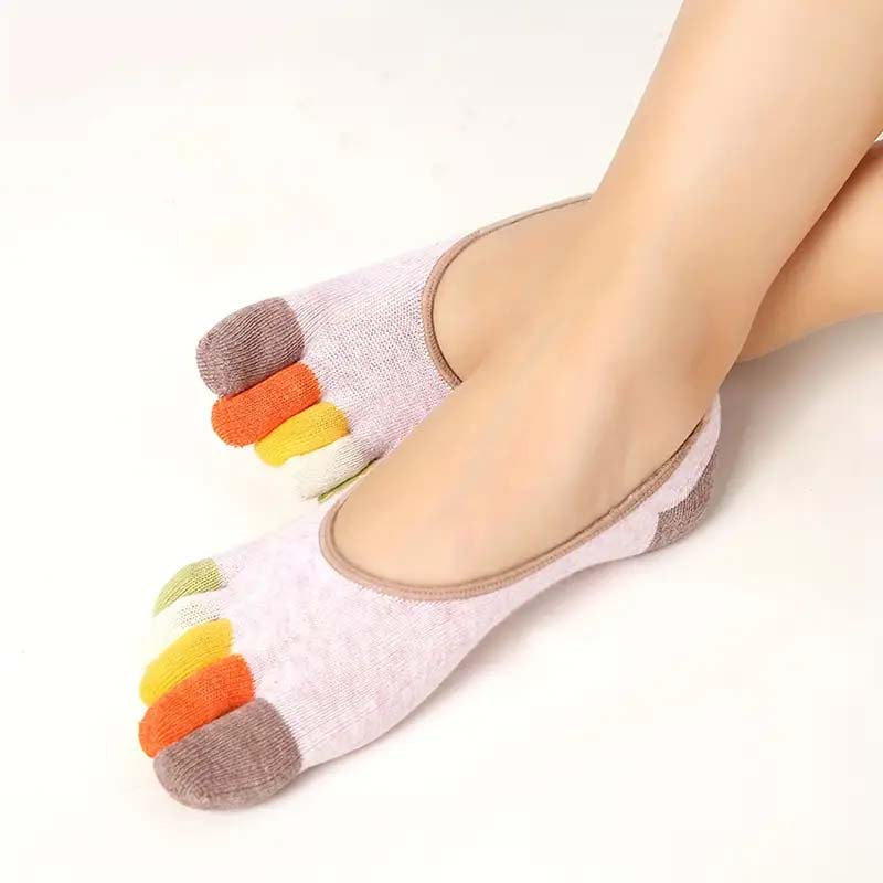 Casual Colourful Five-Toe Socks