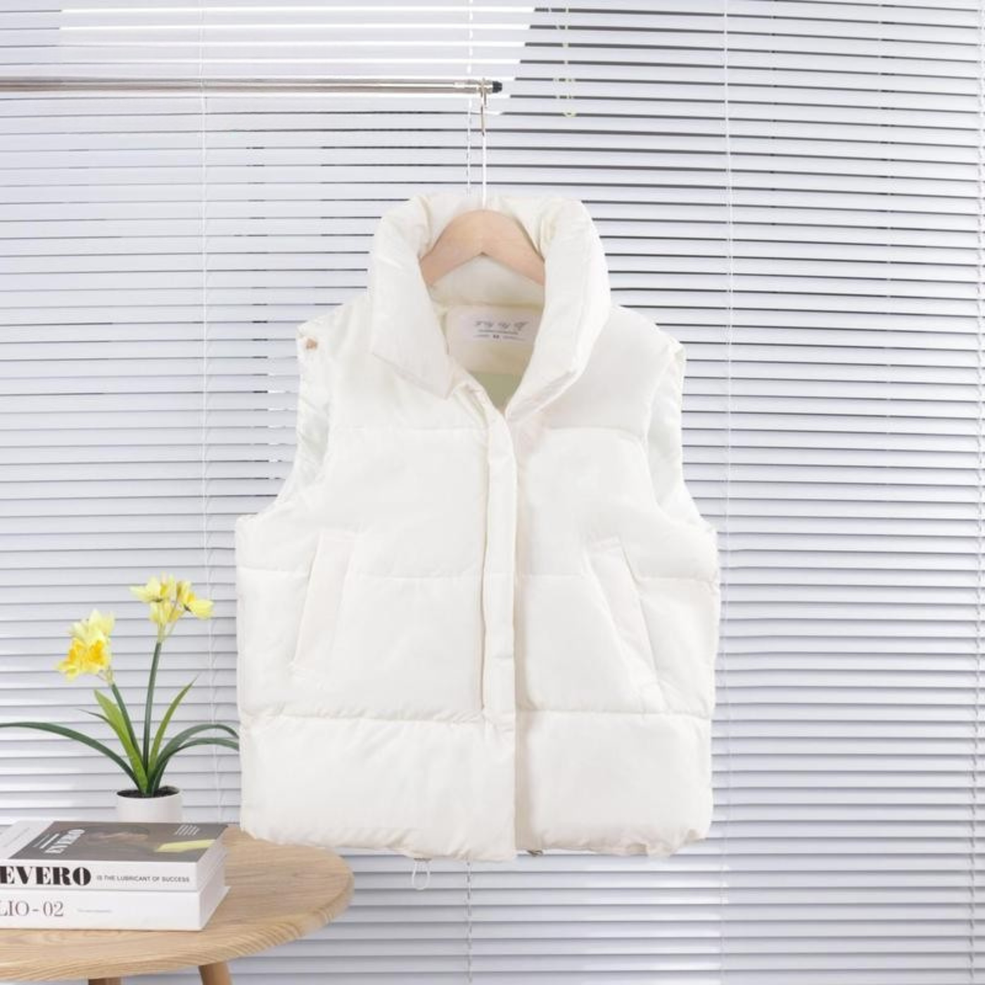 ALULA - Comfy Oversized High Neck Sleeveless Puffer Jacket