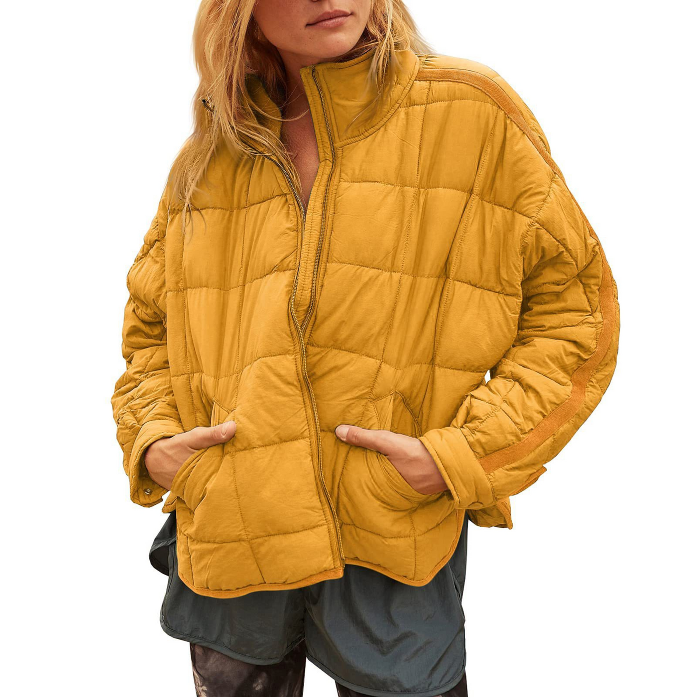 GEMMA – Lightweight Compact Zip Puffer Jacket