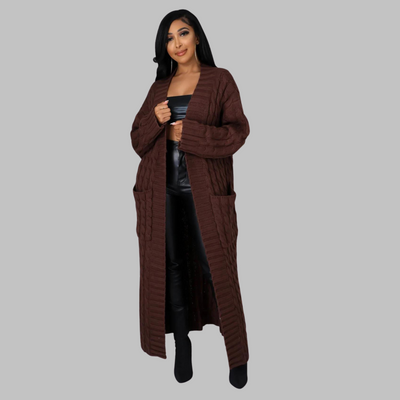JACKIE - Casual Long-Sleeve Long Cardigan