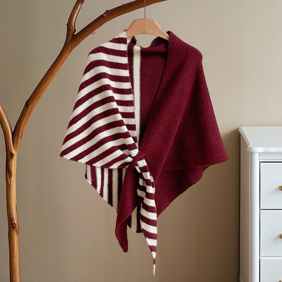 Warm Striped Shawl