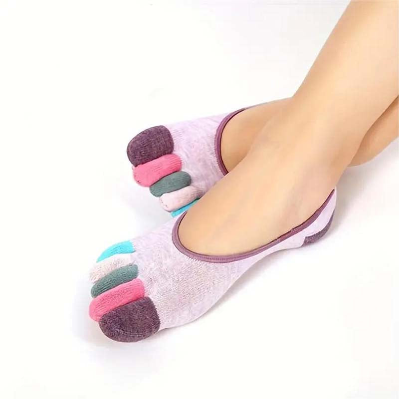 Casual Colourful Five-Toe Socks