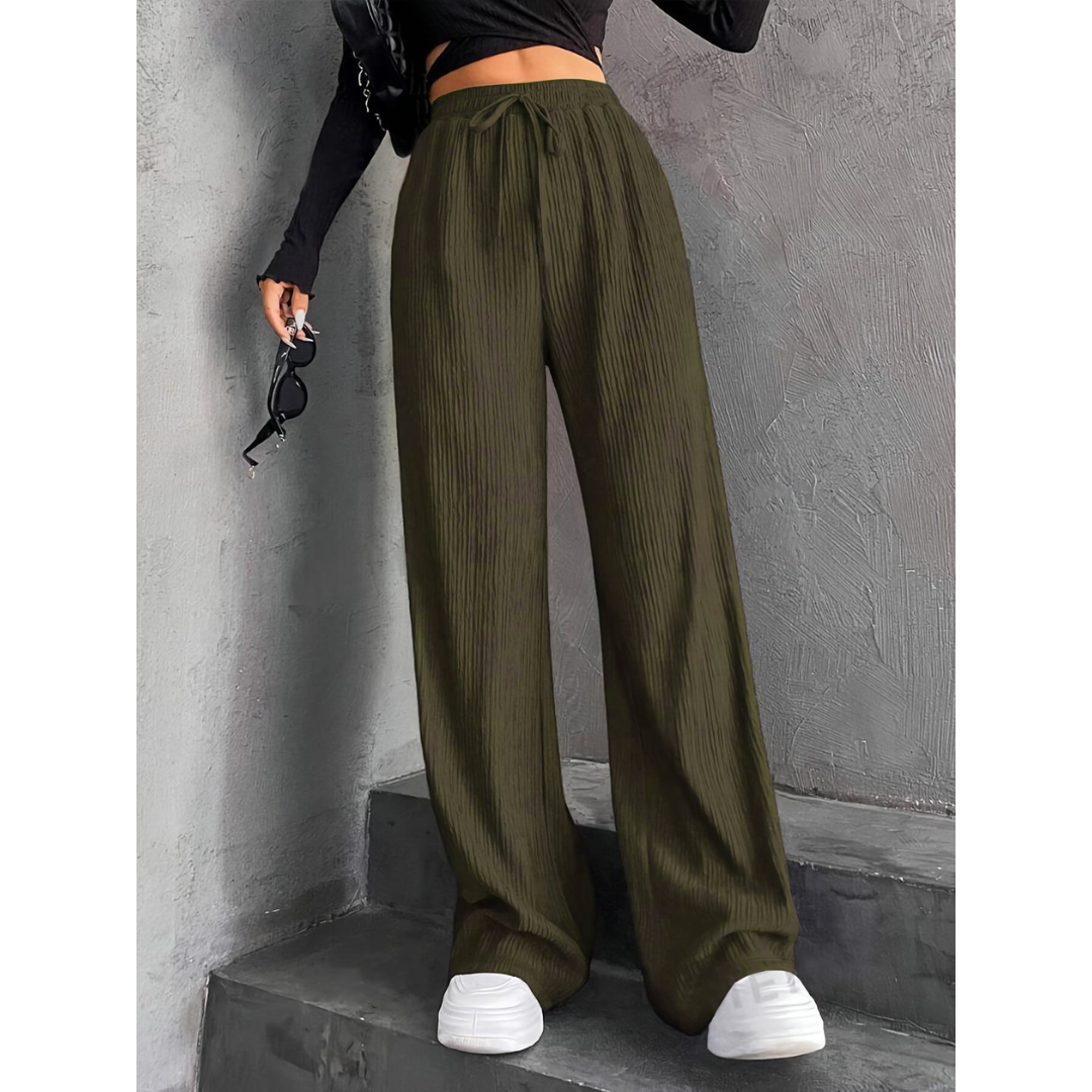 ZABBY - Casual Wide Leg Comfy Everyday Pants