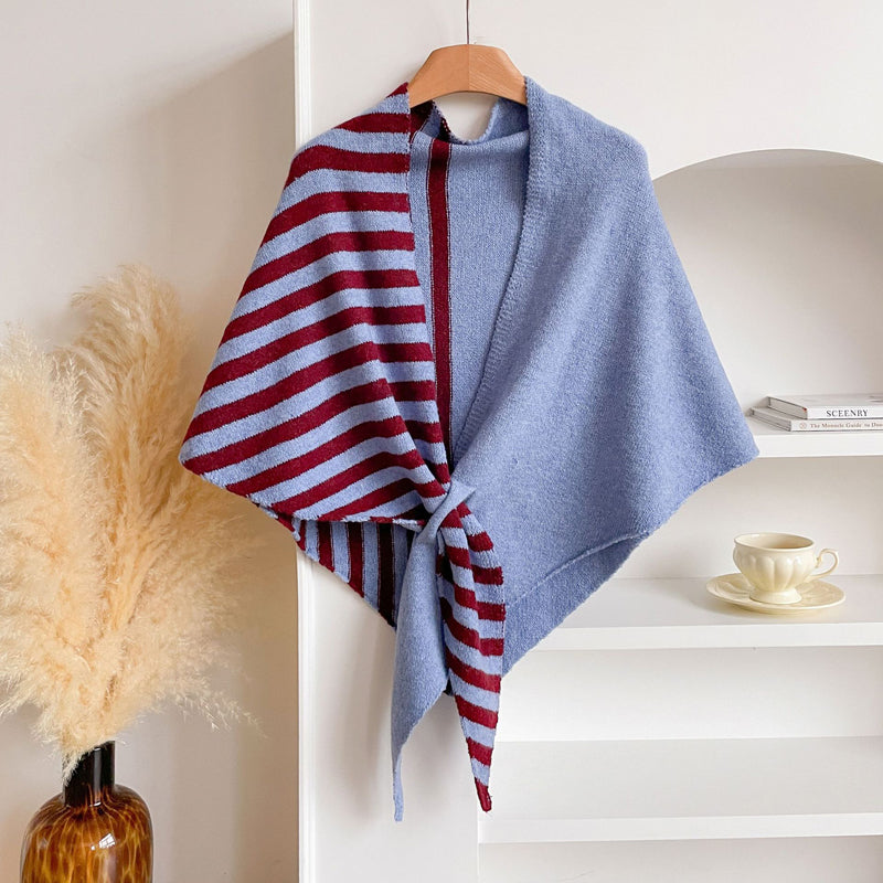 Warm Striped Shawl