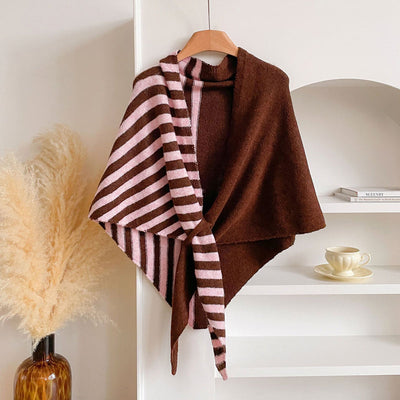Warm Striped Shawl