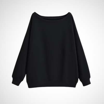 DIVECA - Casual Scoop Neck Long Sleeve Sweater