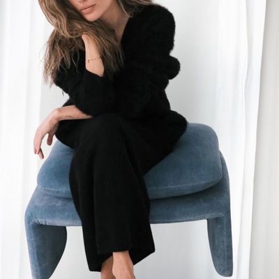 QUINCY - Comfy Button Front Drop Shoulder Cardigan