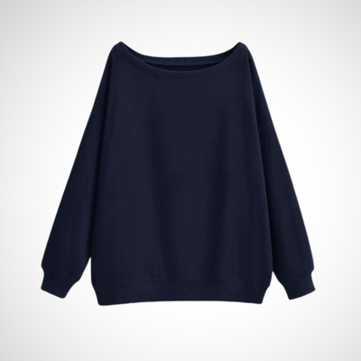 DIVECA - Casual Scoop Neck Long Sleeve Sweater