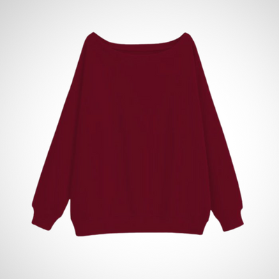 DIVECA - Casual Scoop Neck Long Sleeve Sweater