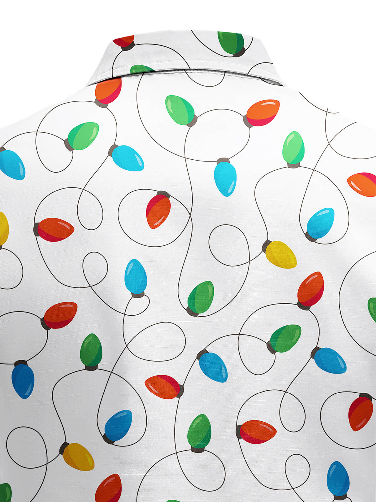 Men's Christmas Long Sleeve Xmas Fairy Lights Shirt