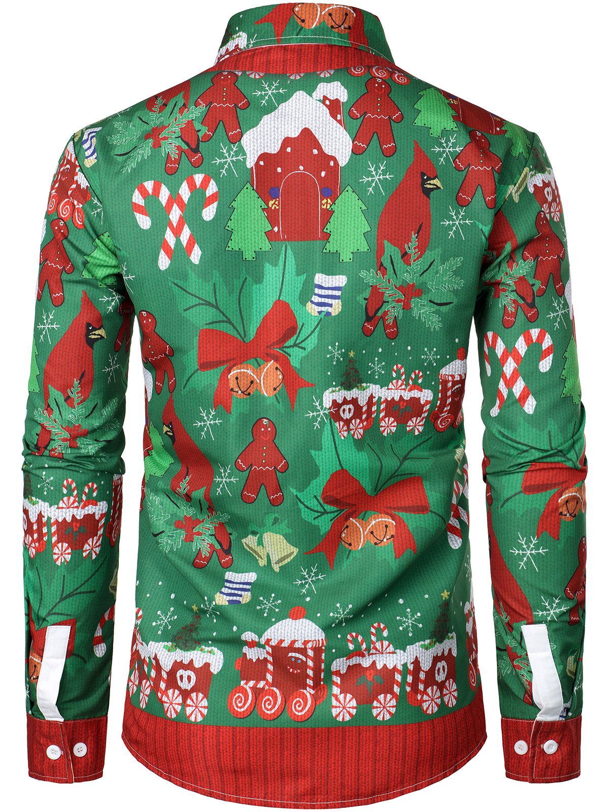 Herre's Christmas Funny Outfit Holiday Party Ugly Long Sleeve Shirt