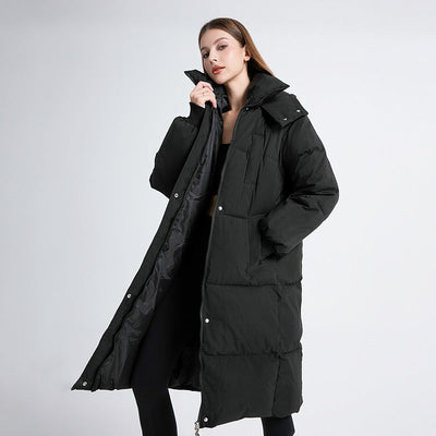 GIGATY - Classic Hooded Long Puffer Coat