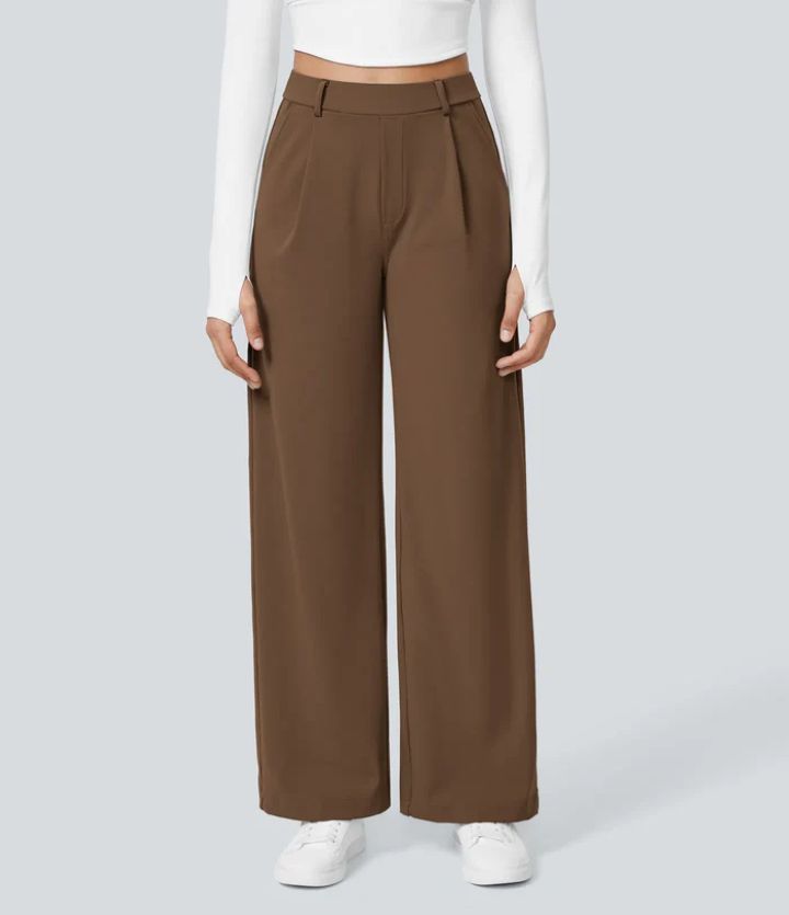MONAH - Casual Wide Leg Minimalist Trouser
