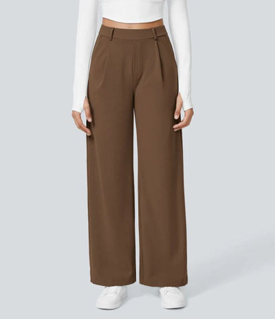 MONAH - Casual Wide Leg Minimalist Trouser
