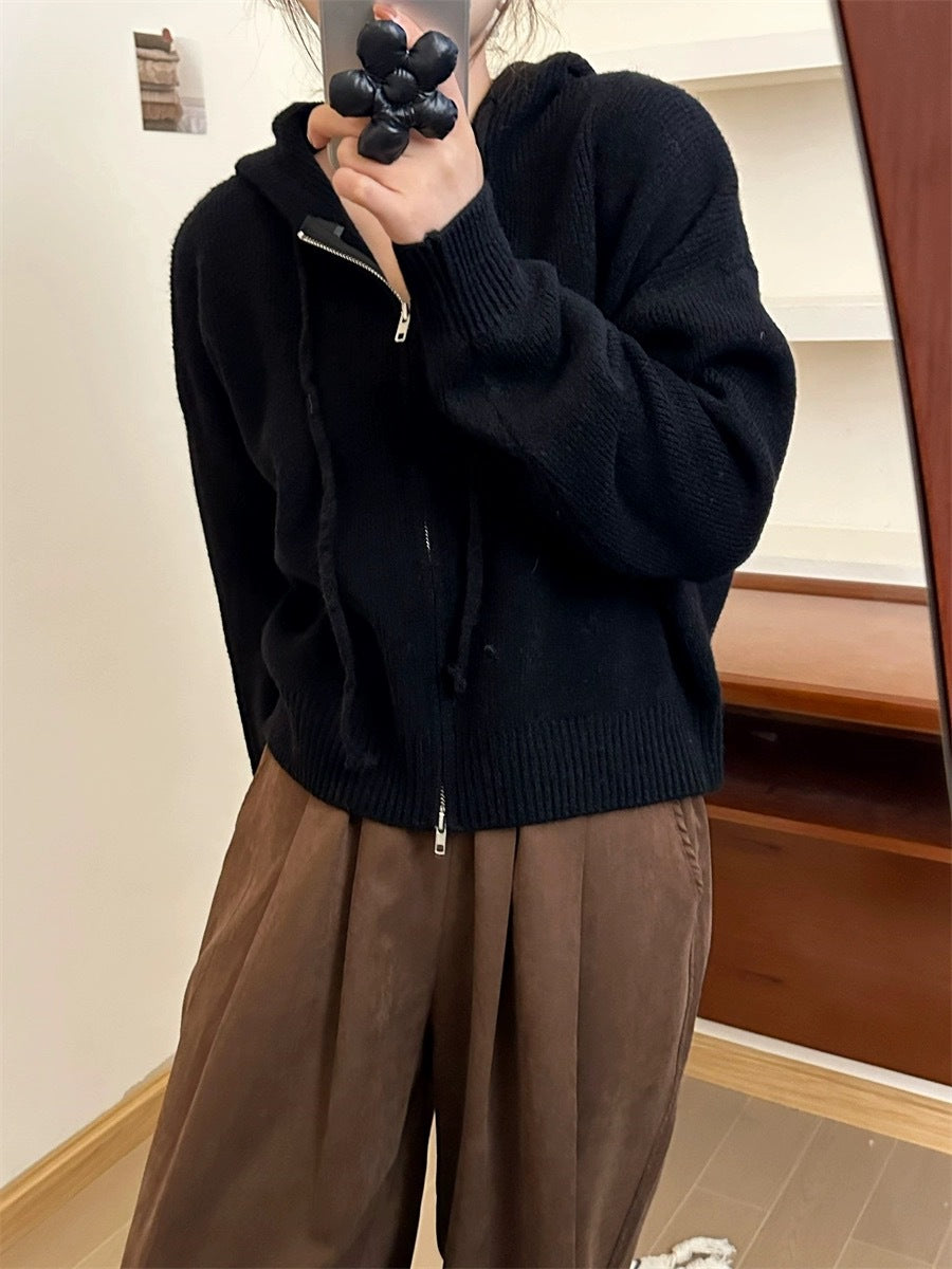 ARLENE – Cozy Long Sleeve Hooded Cardigan