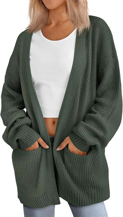 HANSEL - Lightweight Loose V-Neck Cardigan