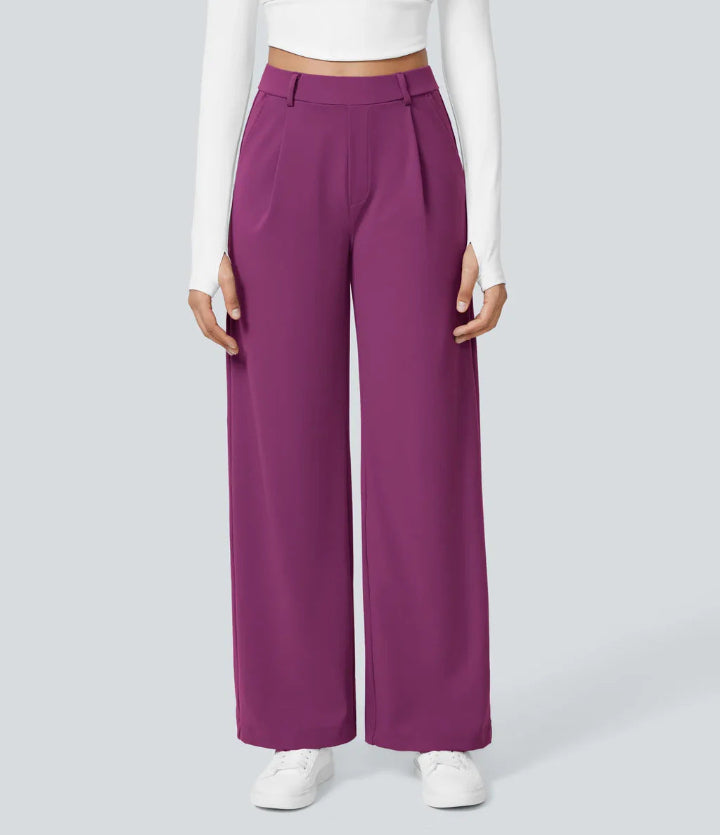 MONAH - Casual Wide Leg Minimalist Trouser