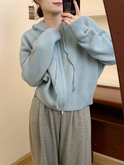 ARLENE – Cozy Long Sleeve Hooded Cardigan