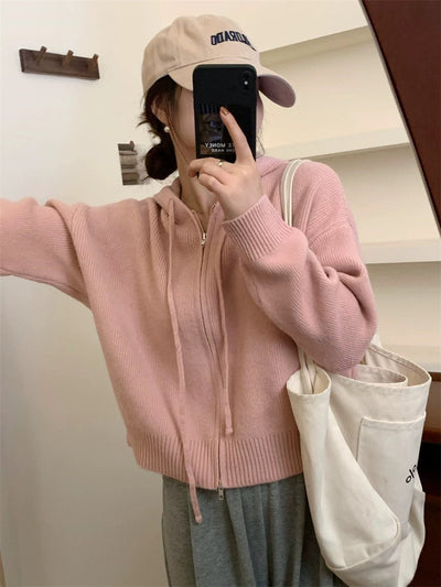 ARLENE – Cozy Long Sleeve Hooded Cardigan