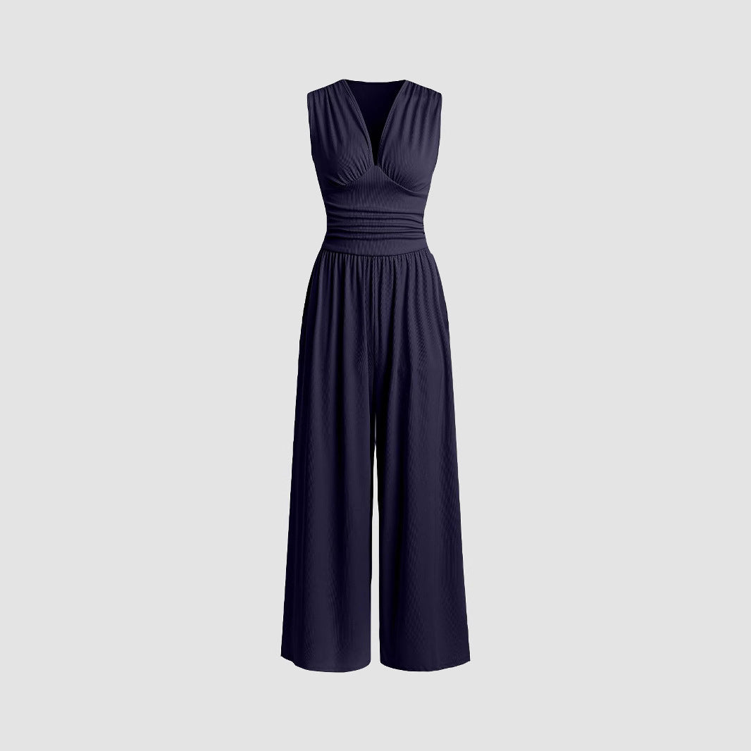 MARLOWE – Elegant Ruched Casual Jumpsuit