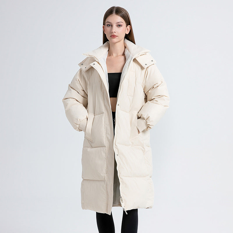GIGATY - Classic Hooded Long Puffer Coat
