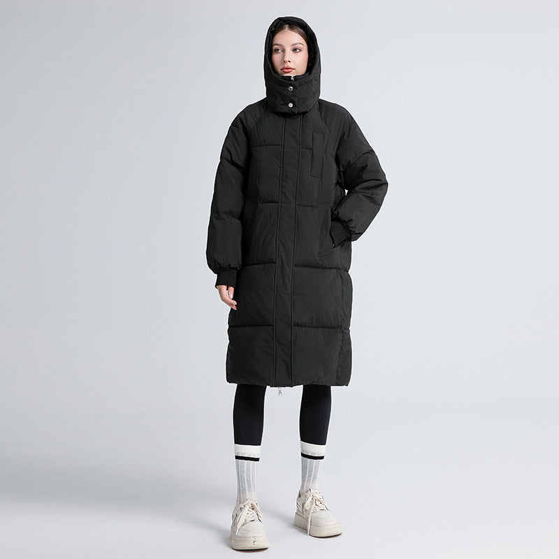 GIGATY - Classic Hooded Long Puffer Coat