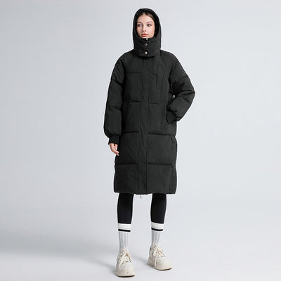 GIGATY - Classic Hooded Long Puffer Coat