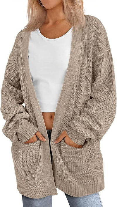 HANSEL - Lightweight Loose V-Neck Cardigan