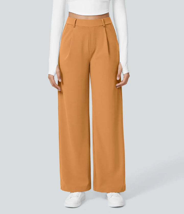 MONAH - Casual Wide Leg Minimalist Trouser