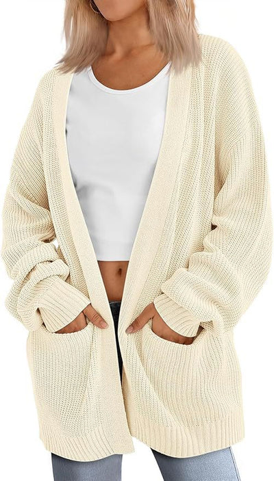HANSEL - Lightweight Loose V-Neck Cardigan