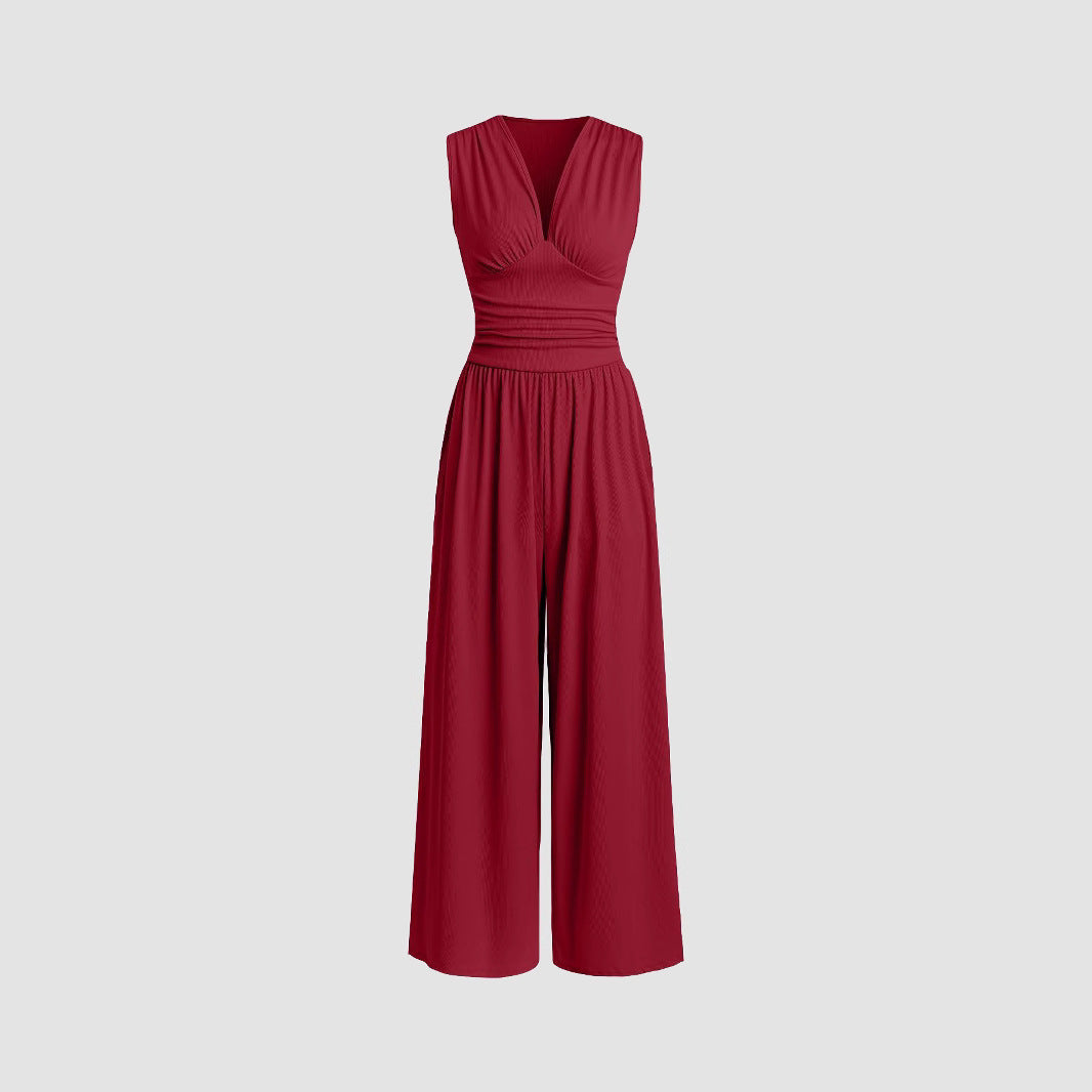 MARLOWE – Elegant Ruched Casual Jumpsuit